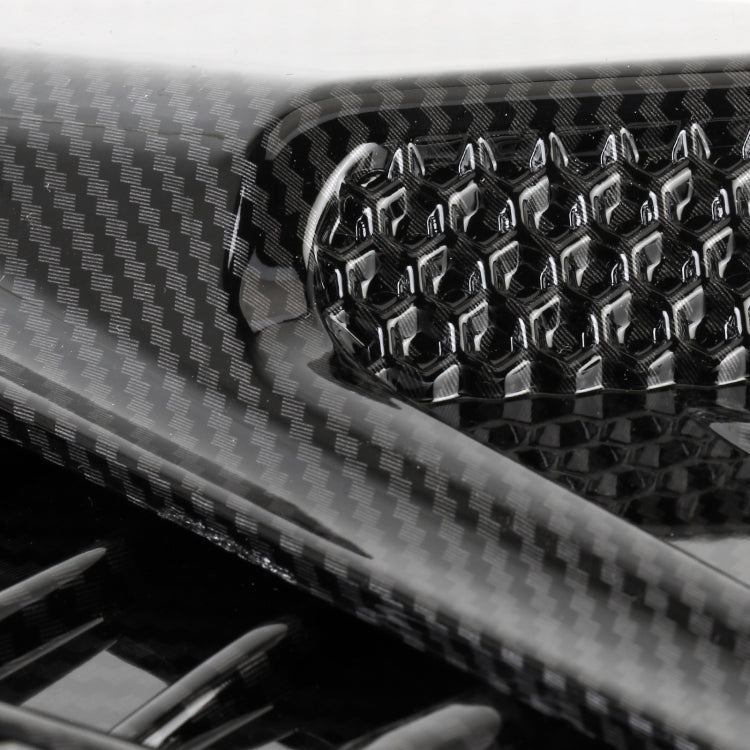HD-713 1 paio di adesivi decorativi per cofano auto, adesivi per prese d'aria per parafanghi (fibra di carbonio), Carbon Fiber