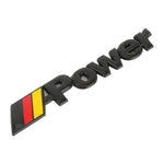 Adesivi decorativi personalizzati in metallo potente stile bandiera Germania per auto, dimensioni: 14x3x0,3 cm, Germany Flag Style Power