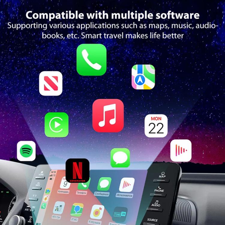 Auto Intelligent AI Box Auto originale cablata per Android Auto wireless, Android Auto