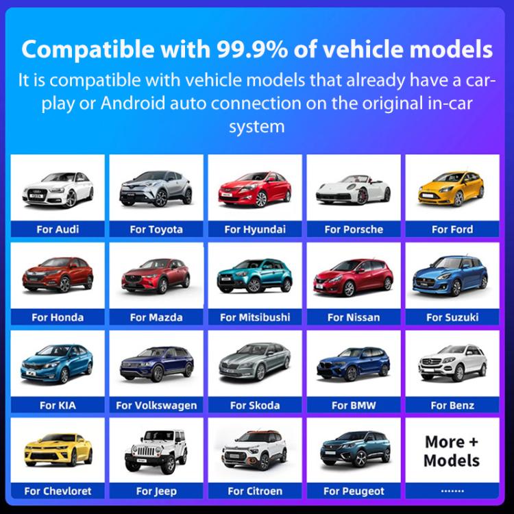 Auto Intelligent AI Box Auto originale cablata per Android Auto wireless, Android Auto