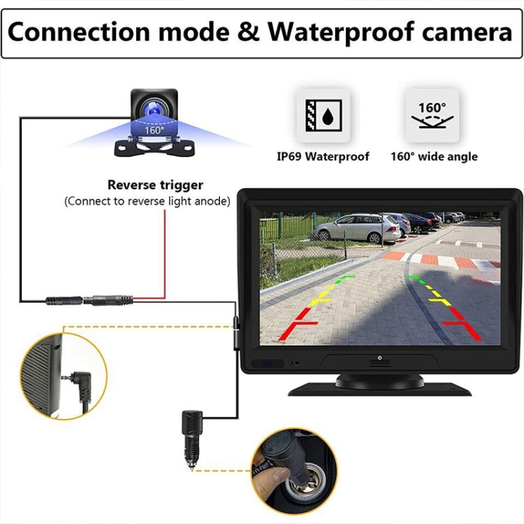 P702D Navigatore per auto wireless con display touch portatile da 7 pollici Registratore di guida intelligente a doppia lente, P702D