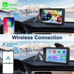 P701S Navigatore per auto wireless con display touch portatile da 7 pollici Smart CarPlay Bluetooth Immagine di retromarcia, P701S