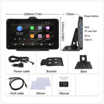 P703S Registratore di guida intelligente per navigatore per auto Wireless CarPlay da 7 pollici, 703S