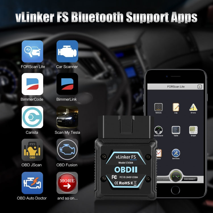 Strumento diagnostico Bluetooth OBD2