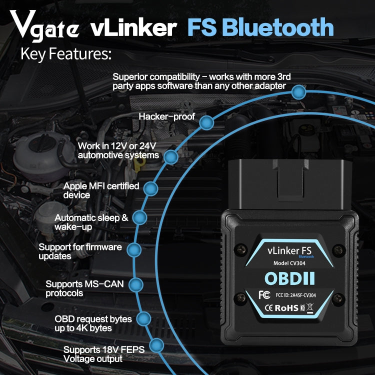 Strumento diagnostico Bluetooth OBD2