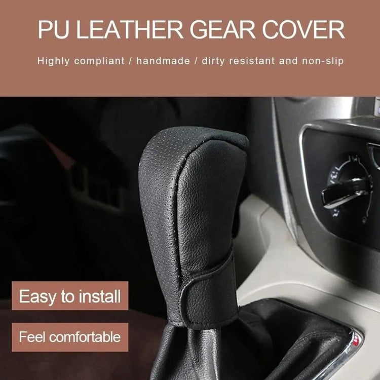 Copertura protettiva per pomello del cambio in pelle PU universale per auto, PU Cover, PU Leather Cover