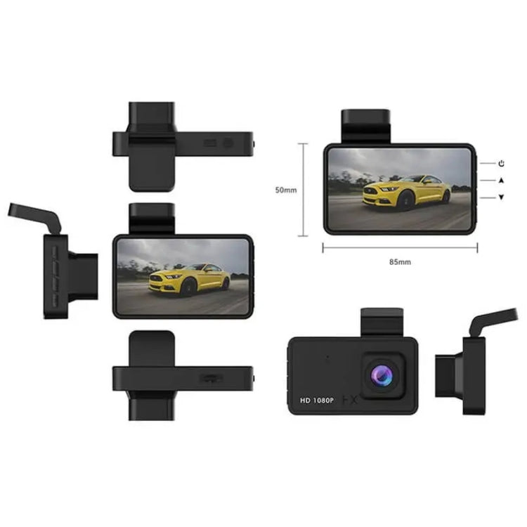 Q3 Registratore di guida a registrazione singola per auto 1080P HD da 3 pollici, supporta la registrazione in loop automatica, Q3 Single Recording Driving Recorder