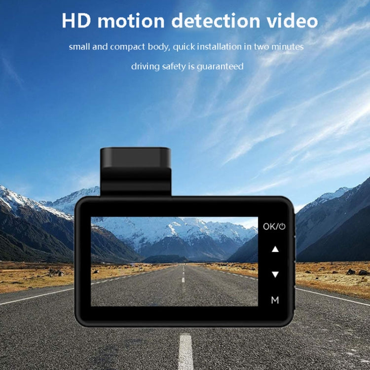 Q3 Registratore di guida a registrazione singola per auto 1080P HD da 3 pollici, supporta la registrazione in loop automatica, Q3 Single Recording Driving Recorder