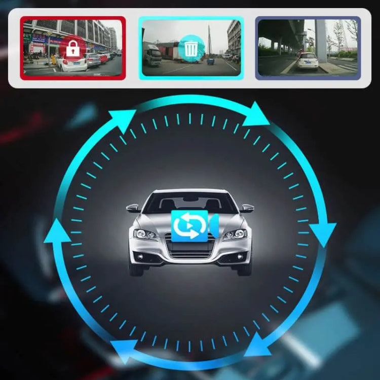 Q3 Registratore di guida a registrazione singola per auto 1080P HD da 3 pollici, supporta la registrazione in loop automatica, Q3 Single Recording Driving Recorder