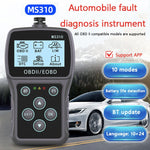 MS310 Schermo LCD Tester batteria per auto Rilevatore guasti ODB2, ODB2 Fault Detector