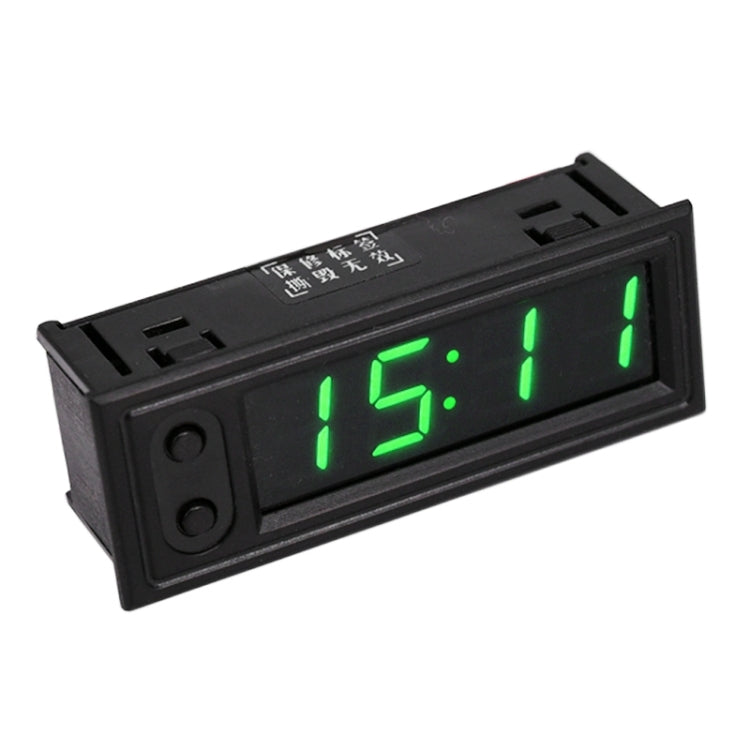 Orologio luminoso elettronico a LED ad alta precisione per auto DC5-50V 3 in 1 + termometro + voltmetro, 3 in 1 DC5-50V Green, 3 in 1 DC5-50V Blue, 3 in 1 DC5-50V Red, 3 in 1 DC5-50V 3 in 1 DC5-50V