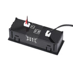 Orologio luminoso elettronico a LED ad alta precisione per auto DC5-50V 3 in 1 + termometro + voltmetro, 3 in 1 DC5-50V Green, 3 in 1 DC5-50V Blue, 3 in 1 DC5-50V Red, 3 in 1 DC5-50V 3 in 1 DC5-50V