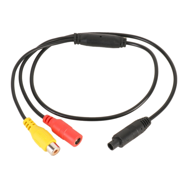 Cavo adattatore video per telecamera posteriore per auto da 4 pin maschio a CVBS RCA femmina, 4 Pin to CVBS
