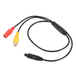 Cavo adattatore video per telecamera posteriore per auto da 4 pin maschio a CVBS RCA femmina, 4 Pin to CVBS
