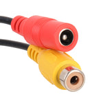 Cavo adattatore video per telecamera posteriore per auto da 4 pin maschio a CVBS RCA femmina, 4 Pin to CVBS