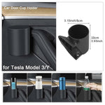 Per Tesla Model Y / 3 4 pezzi / set portaoggetti per tazza d'acqua per portiera dell'auto, 4pcs / Set