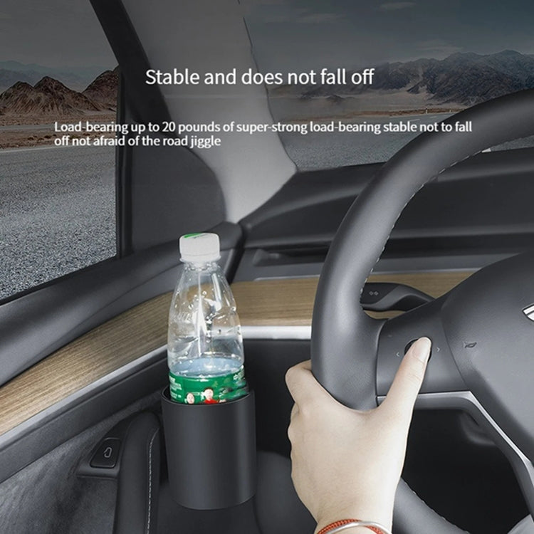 Per Tesla Model Y / 3 4 pezzi / set portaoggetti per tazza d'acqua per portiera dell'auto, 4pcs / Set