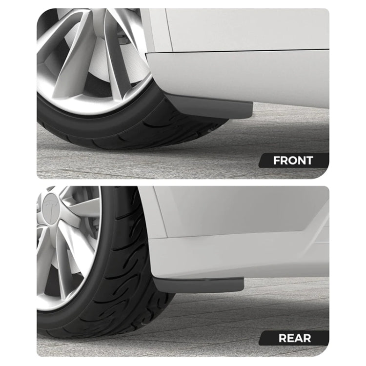 Per Tesla Model 3 4 pezzi / set Accessori per la modifica dei paraspruzzi per parafanghi per auto, Car Fenders