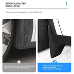 Per Tesla Model 3 4 pezzi / set Accessori per la modifica dei paraspruzzi per parafanghi per auto, Car Fenders