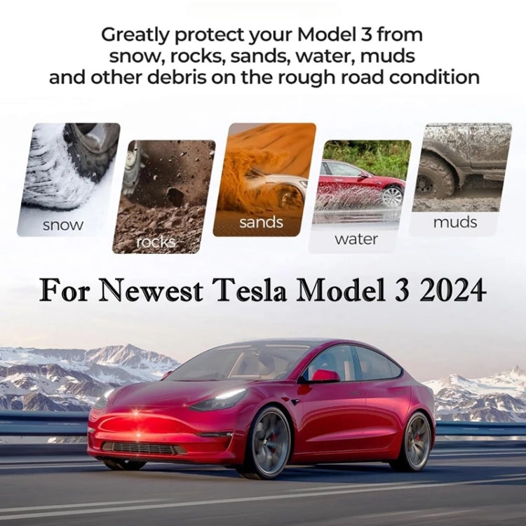 Per Tesla Model 3 4 pezzi / set Accessori per la modifica dei paraspruzzi per parafanghi per auto, Car Fenders