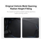 Per Tesla Model Y 2 pezzi / set Console centrale per auto Tappetino anti-calcio interno in pelle, Center Console Inside Anti-kick Pad