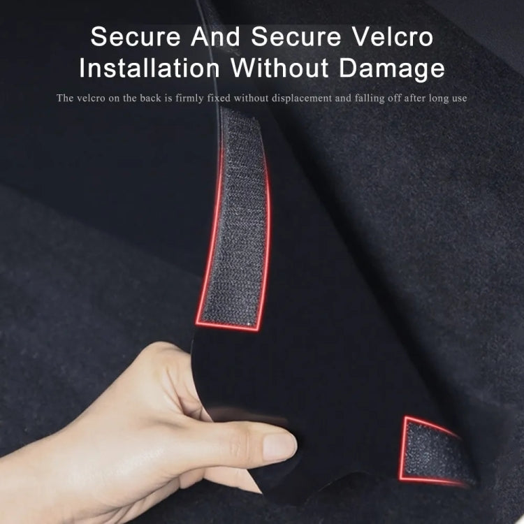 Per Tesla Model Y 2 pezzi / set Console centrale per auto Tappetino anti-calcio interno in pelle, Center Console Inside Anti-kick Pad