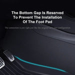 Per Tesla Model Y 2 pezzi / set Console centrale per auto Tappetino anti-calcio interno in pelle, Center Console Inside Anti-kick Pad
