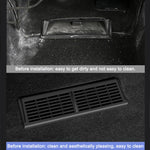 Per Tesla Model Y 2 pezzi/set copertura protettiva per presa d'aria stile fibbia sotto il seggiolino auto, Air Outlet Protective Cover