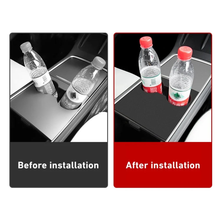 Per Tesla Model 3 / Y Car Center Console Supporto per tazza d'acqua Cuscinetto protettivo all-inclusive, Water Cup Holder Pad