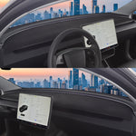 Per Tesla Model 3 / Y Tappetino parasole per cruscotto auto antiluce, Dashboard Lightproof Mat