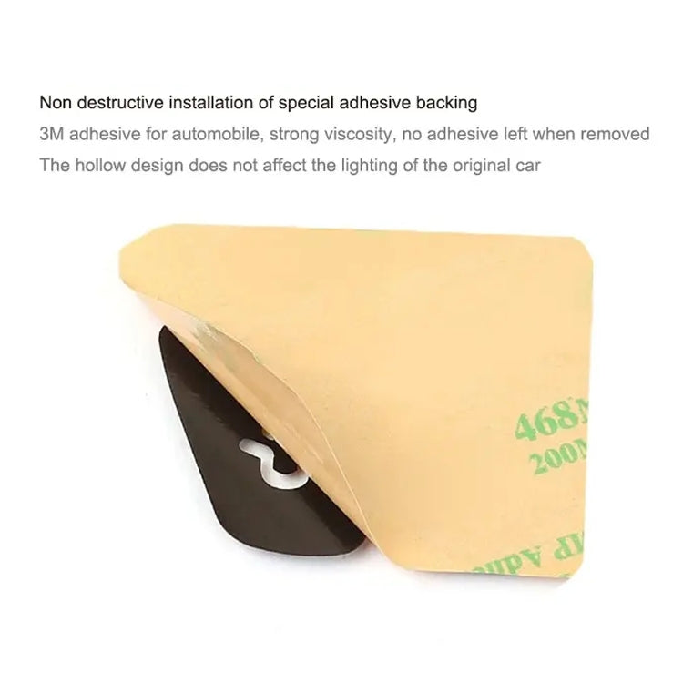 Per Tesla Model 3 / Y 11 pz/set Pulsante di sollevamento del finestrino dell'auto Adesivo decorativo adesivo in PU, Window Lift Button Decorative Sticker