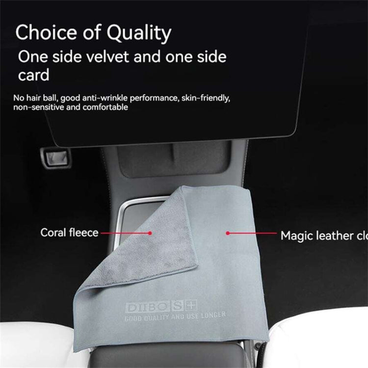 Panno per pulizia asciugamano in microfibra per auto Tesla General, stile: con logo, dimensioni: 30 x 30 cm, With LOGO