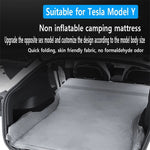 Per materasso senza aria in pelle scamosciata per auto Tesla Model Y / 3