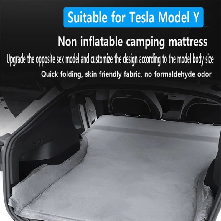 Per materasso senza aria in pelle scamosciata per auto Tesla Model Y / 3