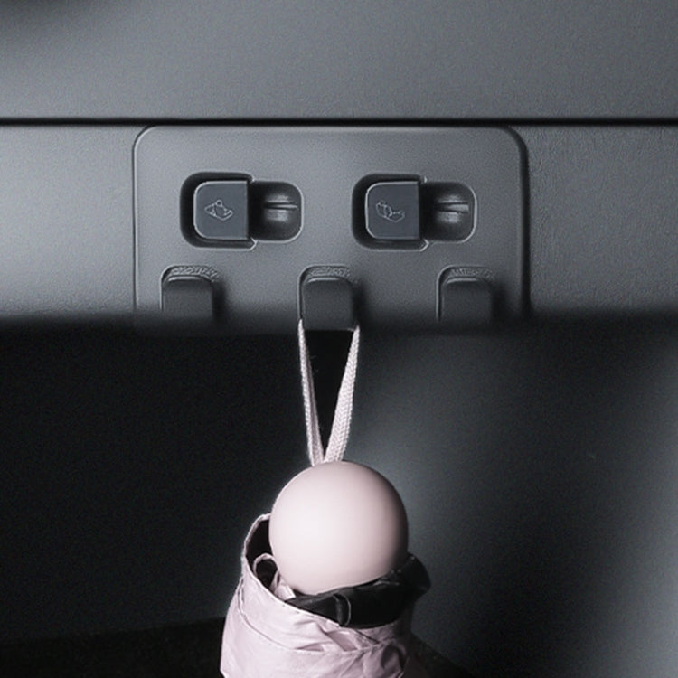 Per Tesla Model Y 2021-2023 Gancio portaoggetti per pulsante bagagliaio a scatto per auto, Trunk Button Hook