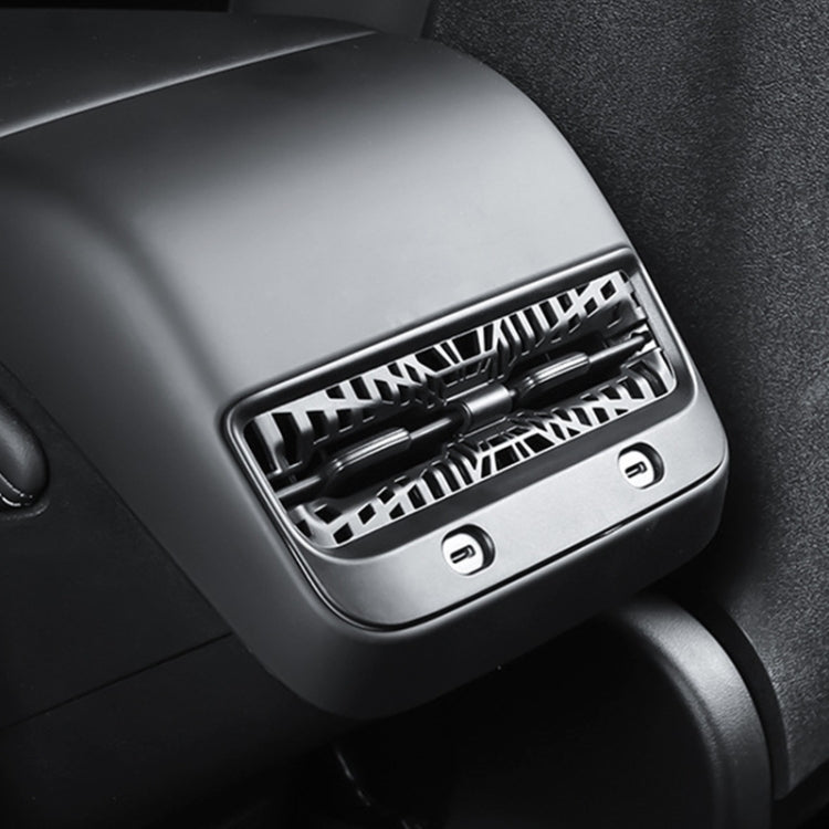 Per Tesla Model Y 2021-2023 Copertura protettiva per presa aria condizionata posteriore auto, Air Conditioning Outlet Protective Cover
