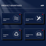Per Tesla Model Y 2021-2023 Copertura protettiva antiblocco per grondaia del cofano anteriore dell'auto, Front Hood Gutter