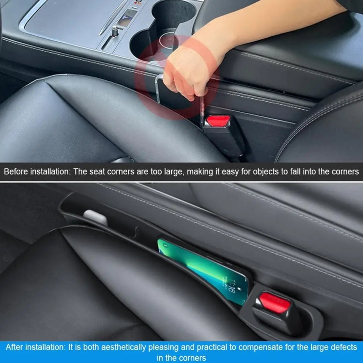 Per Tesla Model 3 / Y 2 pezzi / set scatola di immagazzinaggio per seggiolino auto