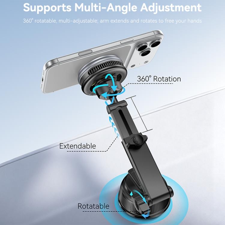 Supporto magnetico per caricabatterie wireless da auto Yesido C326 da 15 W