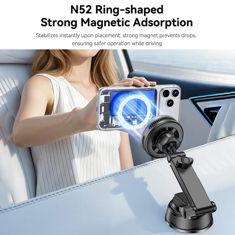 Supporto magnetico per caricabatterie wireless da auto Yesido C326 da 15 W
