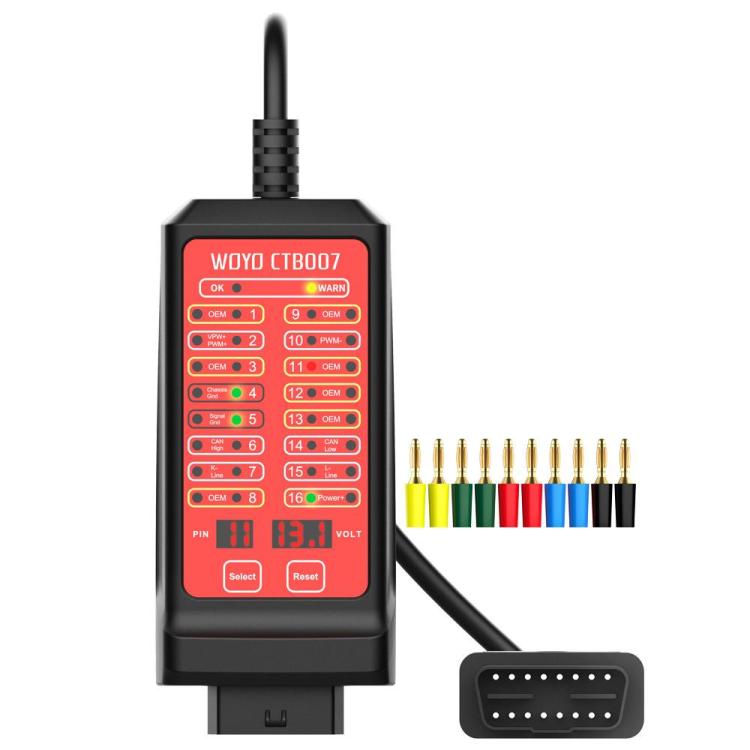 Tester diagnostico CAN OBD2 12V 24V con cavo 70 cm