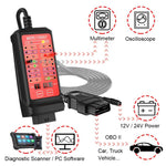 WOYO CTB007 Box tester CAN 12V 24V OBD2 con cavo da 27 pollici / 59 pollici per tutti gli strumenti di diagnostica automobilistica per auto, CTB007 with 59 in Cable