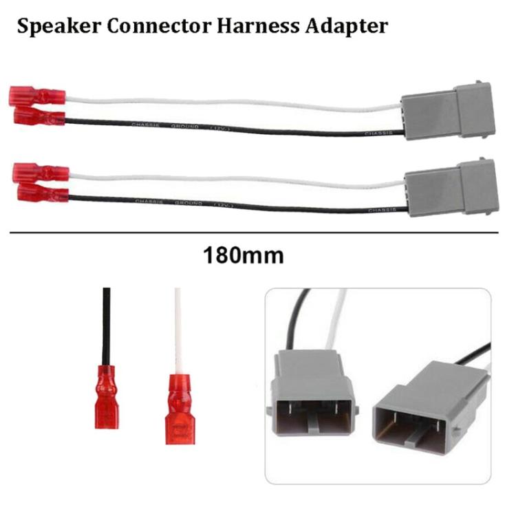 2 adattatori per cablaggio altoparlanti, connettore audio per Honda Accord, For Honda Accord
