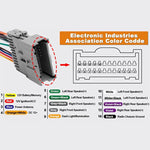 Cablaggio con connettore per autoradio GMC, cavo di alimentazione per GMC + ACC + adattatore antenna, For Chevrolet / Chrysler / GMC / Buick