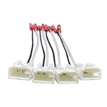 4 connettori per cablaggio di conversione audio per auto, adattatore per subwoofer e altoparlanti per Toyota / Mitsubishi / Subaru, For Toyota / Mitsubishi / Subaru