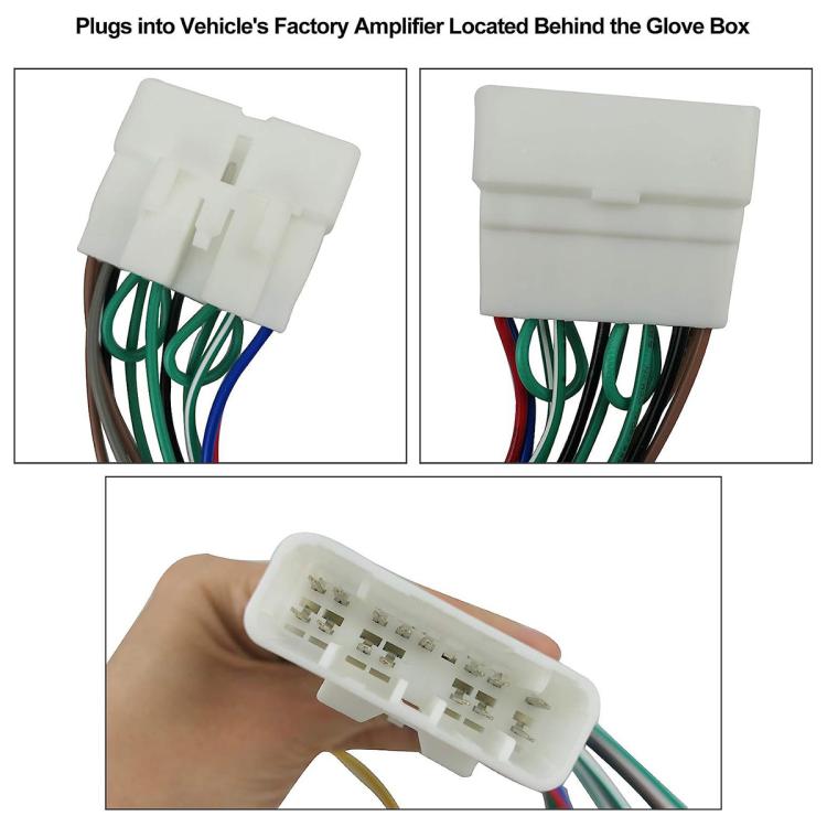 Cablaggio autoradio con connettore stereo e bypass amplificatore per LEXUS IS300 2001-2005, For LEXUS IS300 2001-2005