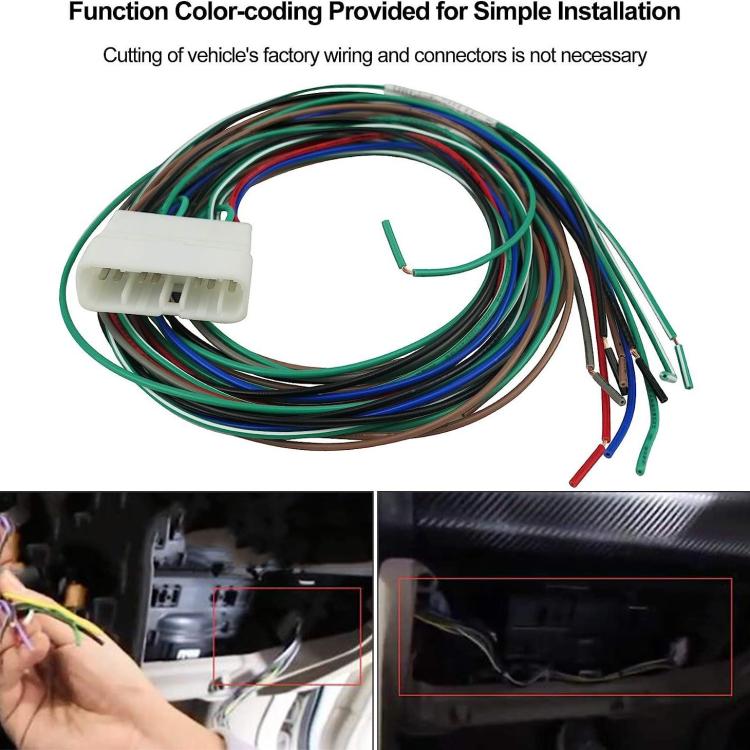 Cablaggio autoradio con connettore stereo e bypass amplificatore per LEXUS IS300 2001-2005, For LEXUS IS300 2001-2005