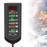 Tester di tensione per batterie auto da 12V/24V
