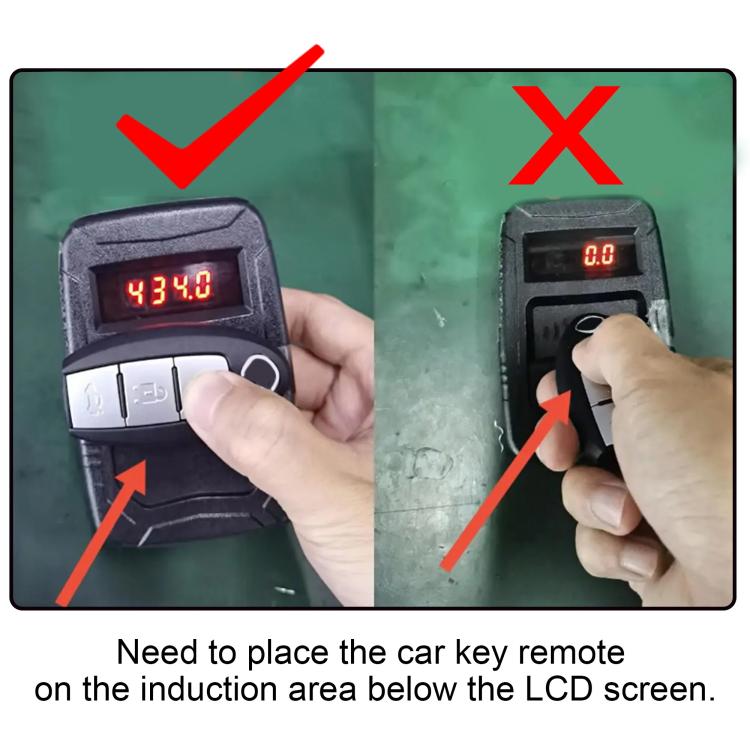 WOYO PL001 Tester per telecomandi auto 10-1000 MHz RF IR Infrarossi Wireless Digitale Tester per la clonazione di telecomandi per chiavi di portiere di camion, PL001