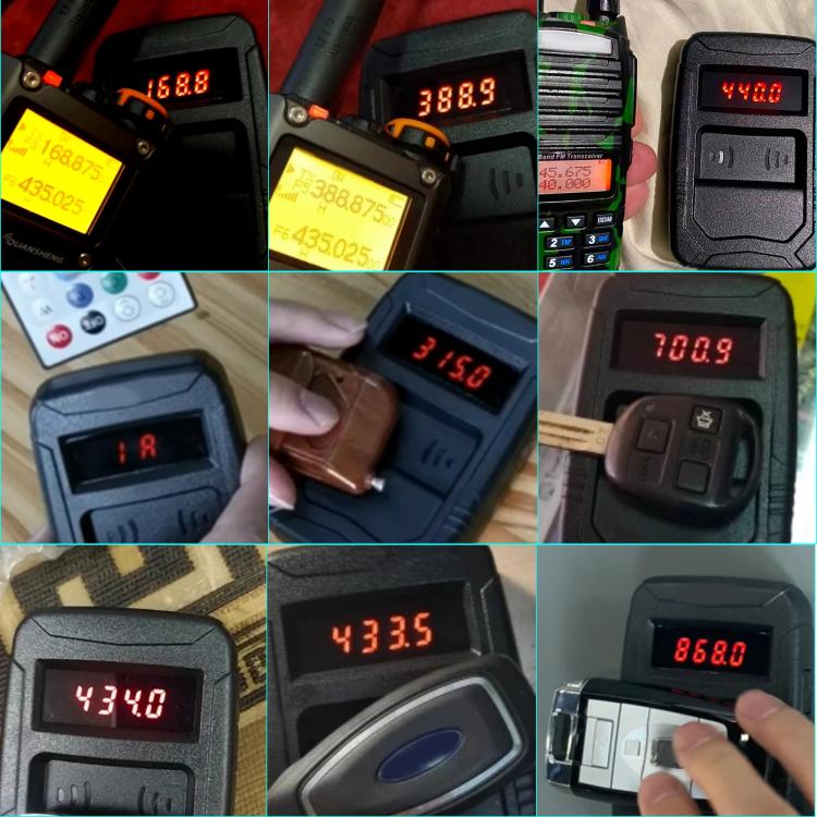 WOYO PL001 Tester per telecomandi auto 10-1000 MHz RF IR Infrarossi Wireless Digitale Tester per la clonazione di telecomandi per chiavi di portiere di camion, PL001